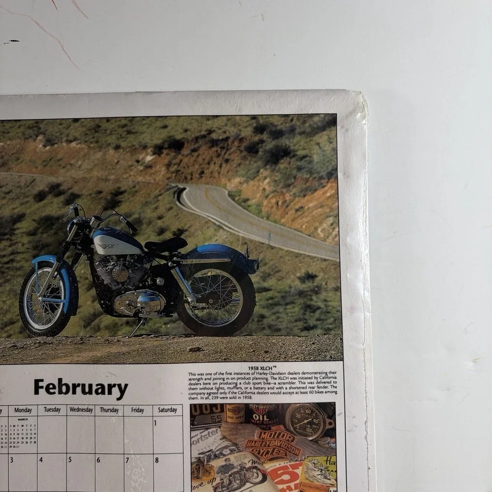 VTG The Big Calendar of Harley-Davidson Motorcycles 1997 Sealed